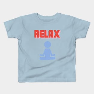 Relaxing yoga Kids T-Shirt